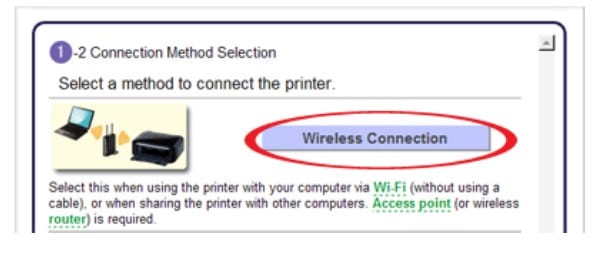 Canon Installing Drivers network